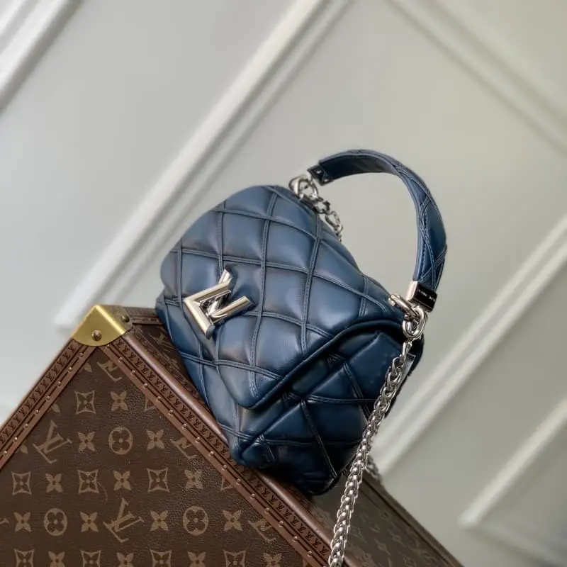 M12434 Denim Blue 14x9x20cm High Quality Bags - Image 2