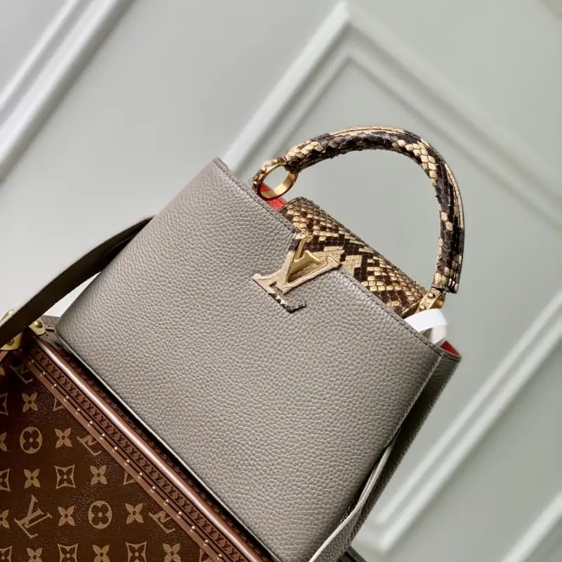 M82068 Light brown snake pattern 27x18x9cm High Quality Bags