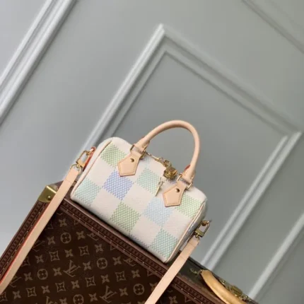 N40415 Blue Grid 20.5x13.5x12cm High Quality Bags