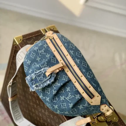 M46837 blue denim 38x16x7.5cm High Quality Bags