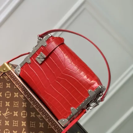 M21477 Red crocodile pattern 21x14x6cm High Quality Bags