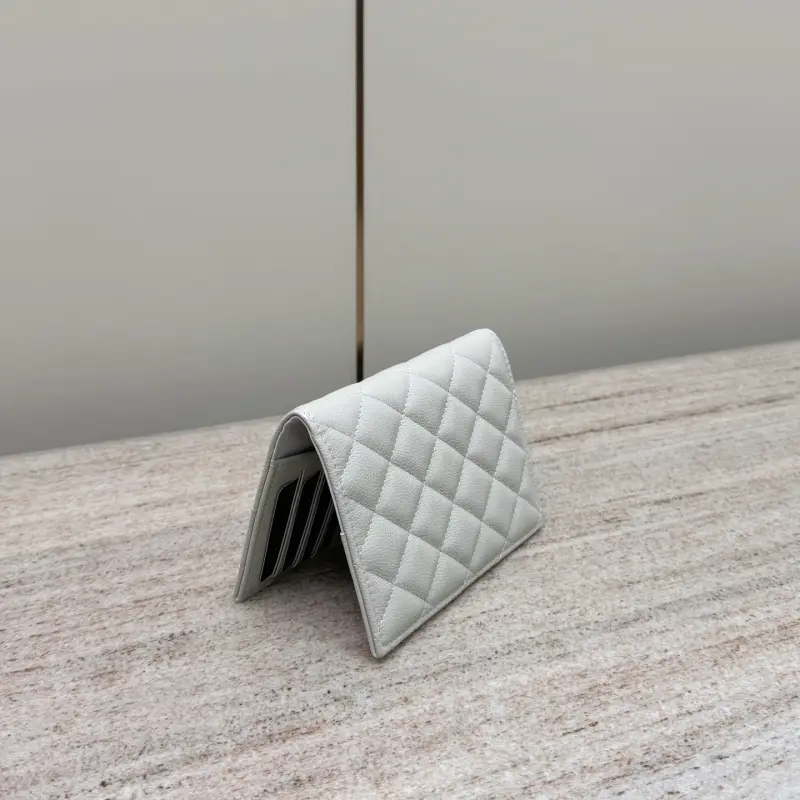 25c Passport Holder Grey Gold High Quality Bags - Image 4