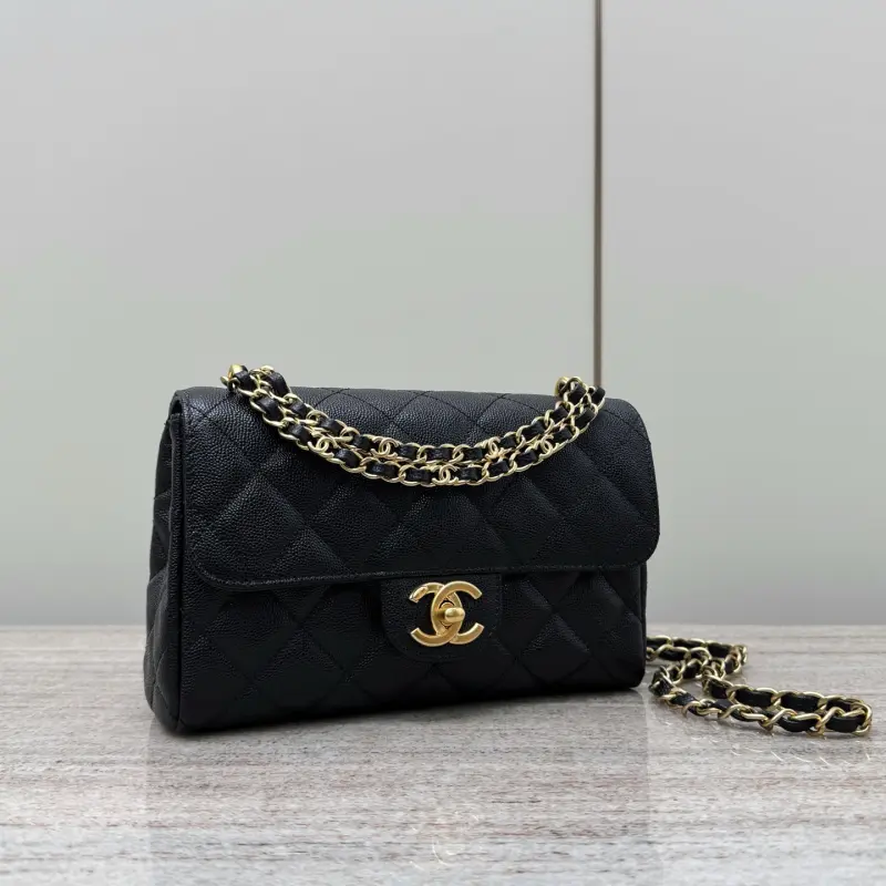 25p Double Chain Black High Quality Bags - Image 5