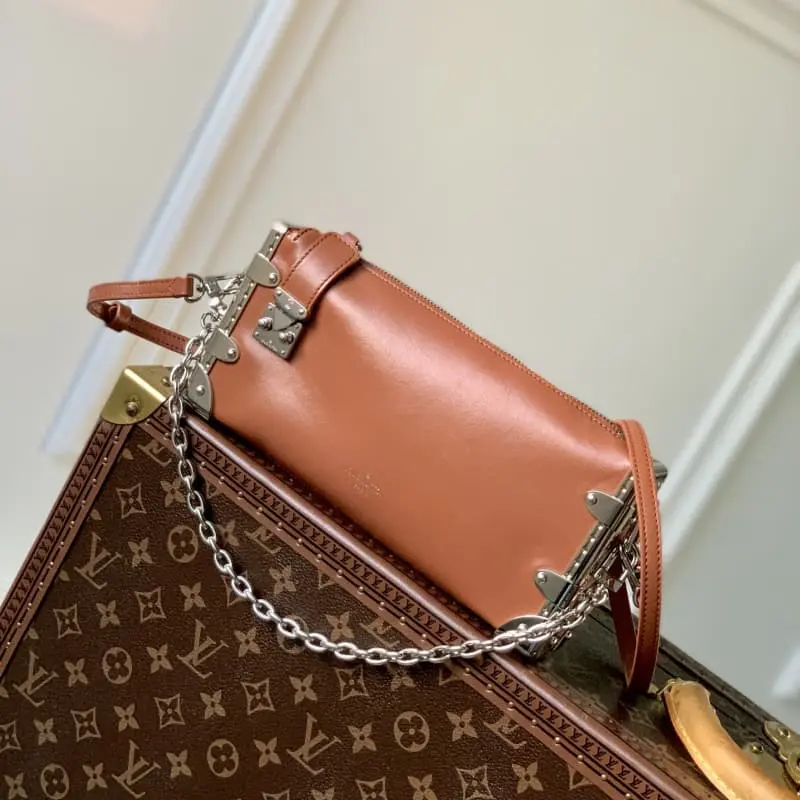 M25445 Brown 23x12x4cm High Quality Bags