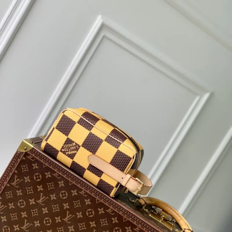 N40567 Yellow (Checkered) 23x13x12cm High Quality Bags