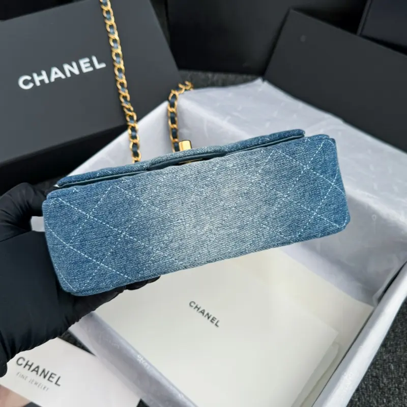 24s 20cm Gradient Denim cf mini High Quality Bags - Image 4